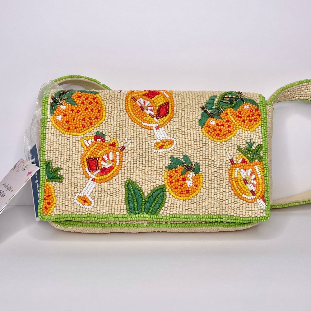 Viral TikTok Beaded Orange Aperol Spritz Shoulder Bag